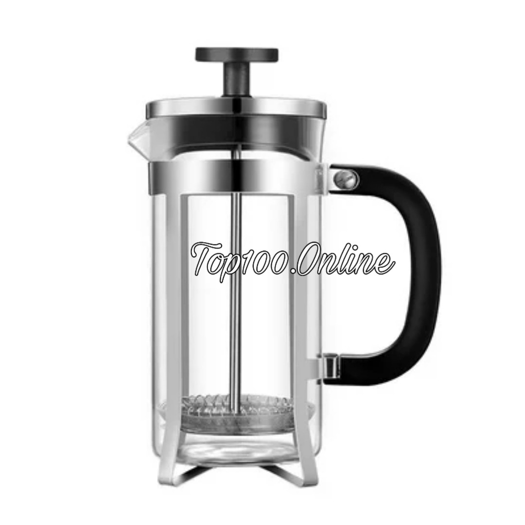 Top100 French Press 350ml Coffee Plunger Kaca Alat Kopi Seduh Manual