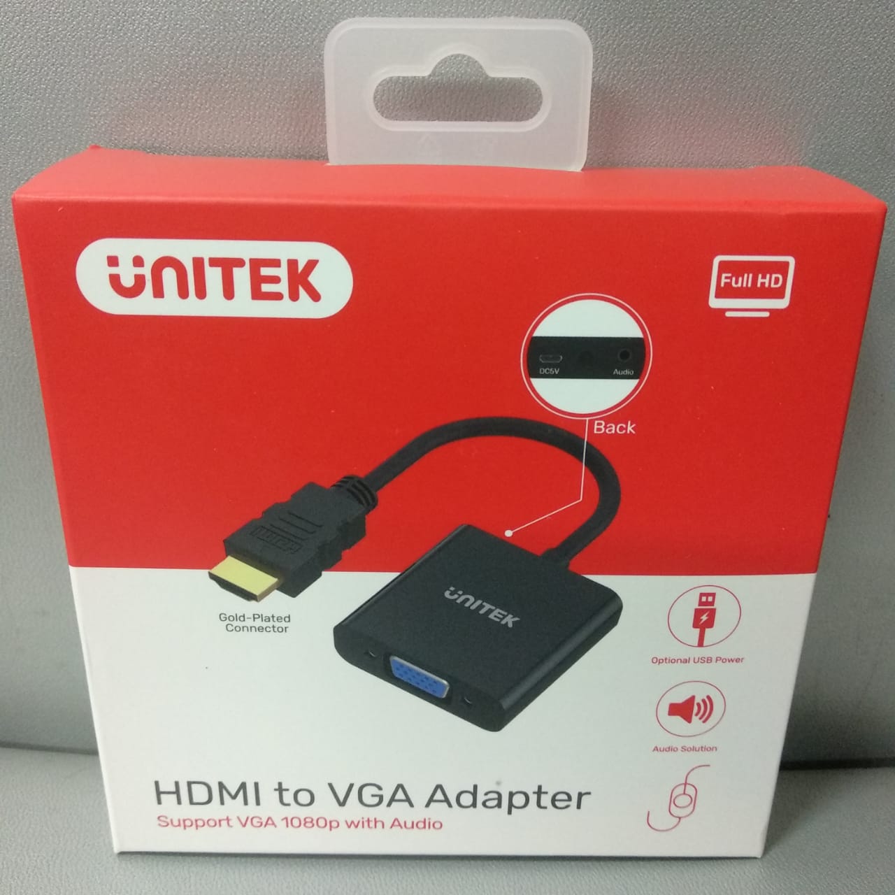 HDMI To VGA Converter With Audio Unitek Y6333 Lazada Indonesia