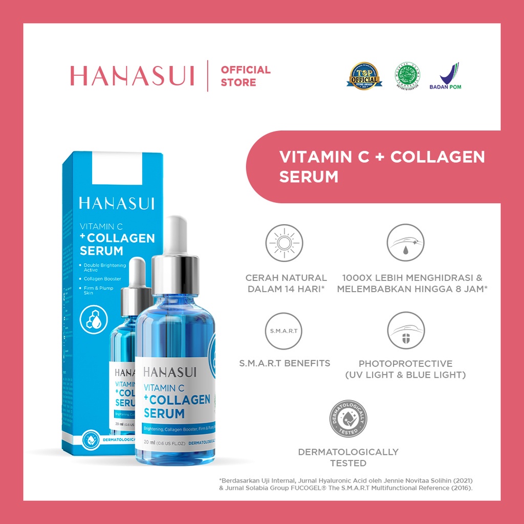 Hanasui Serum Vit C + Collagen - VItamin C Dan Kolagen - Hanasui Serum ...