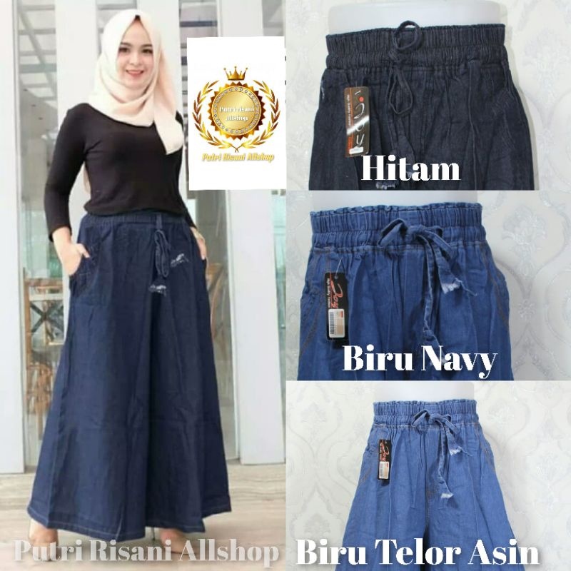 Jual Celana Kulot Soft Jeans Jumbo 