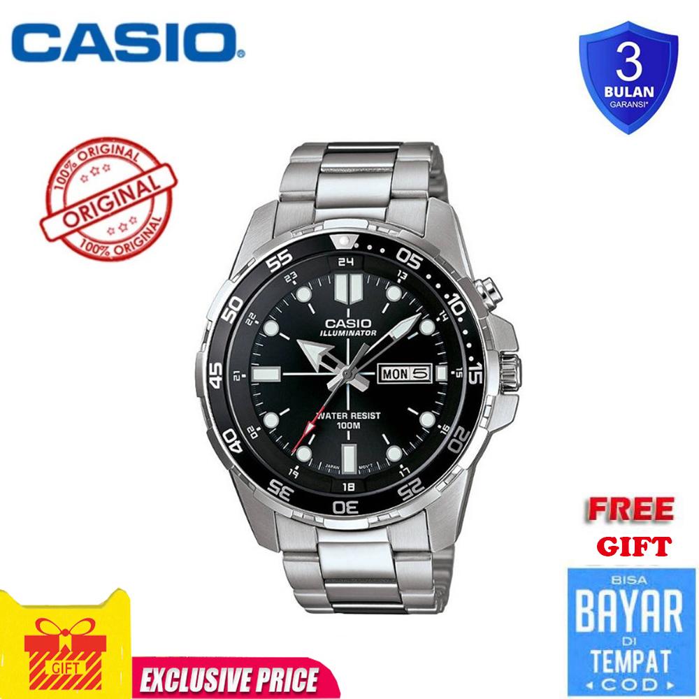 Casio watch Men's Sports Watch Waterproof 100M Fashion Stainless Steel quartz watch MTD1079D-1AV