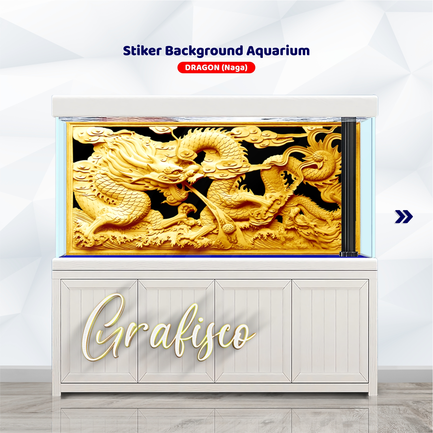 Background Aquarium / Stiker Aquarium / Stiker Aquarium Belakang