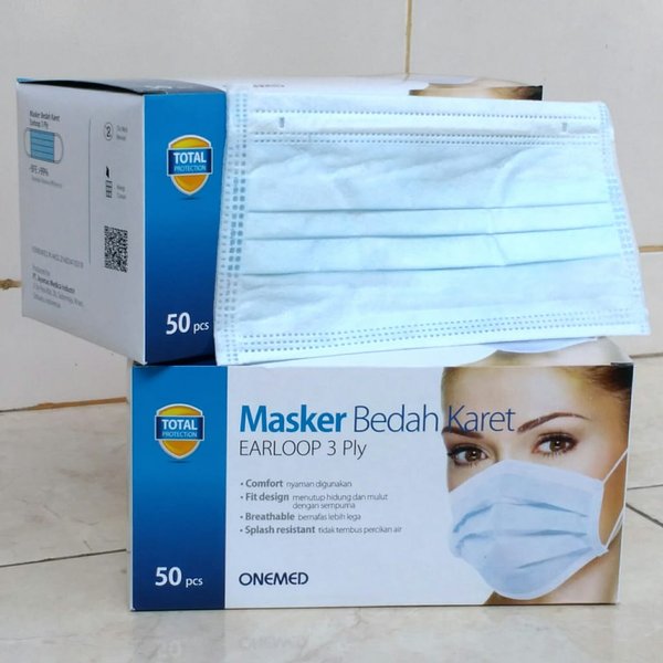 masker onemed 3 ply