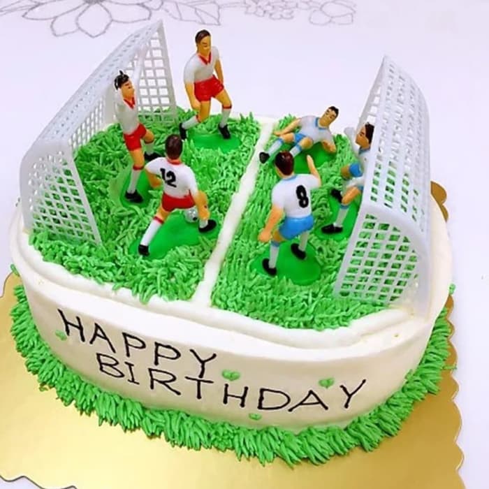 Figurine Set Tema Sepak Bola Topper Hiasan Kue Cake Ultah Sepak Bola Lazada Indonesia