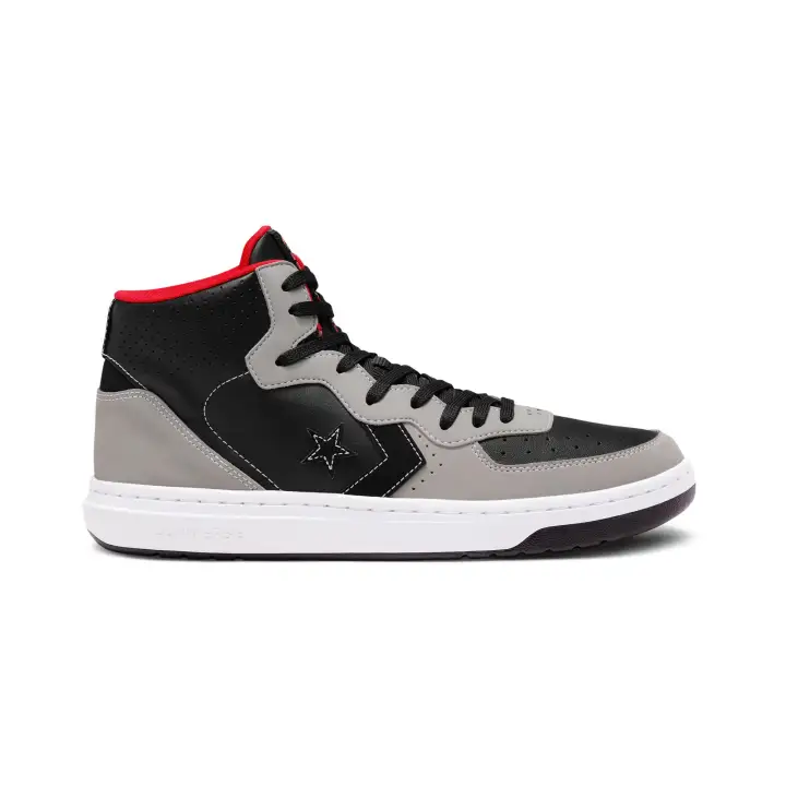 converse rival leather mid top