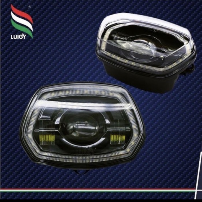 Murah headlamp drl daymaker led projector vespa sprint 3v iget original