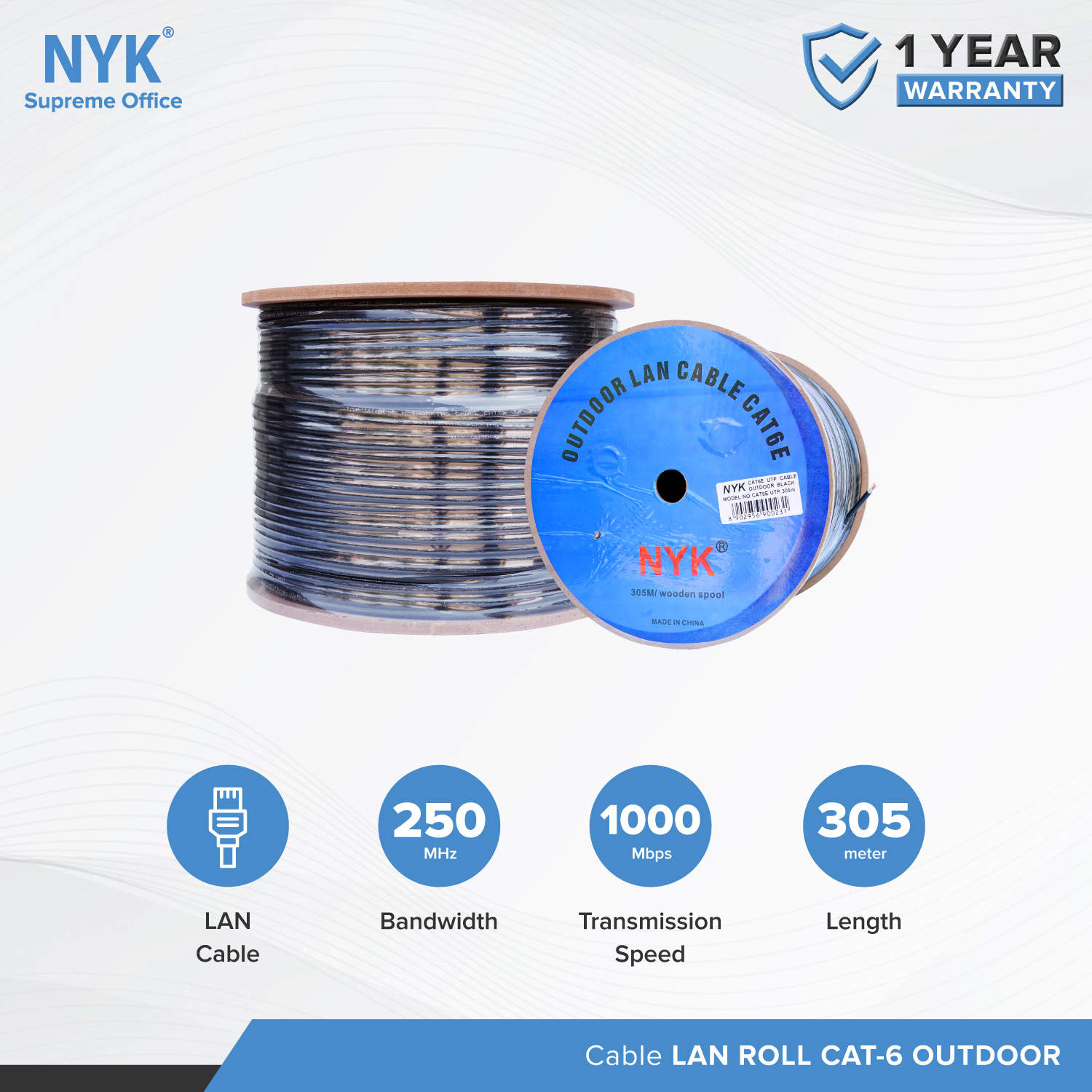 Cable NYK Kabel LAN ROLL UTP OUTDOOR CAT 6 305 Meter Lazada Indonesia cable-nyk-kabel-lan-roll-utp-outdoor-cat-6-305-meter-lazada-indonesia
