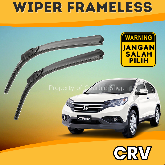 WIPER HONDA CRV WIPER MOBIL FRAMELESS KARET KACA DEPAN MOBIL SEPASANG 1