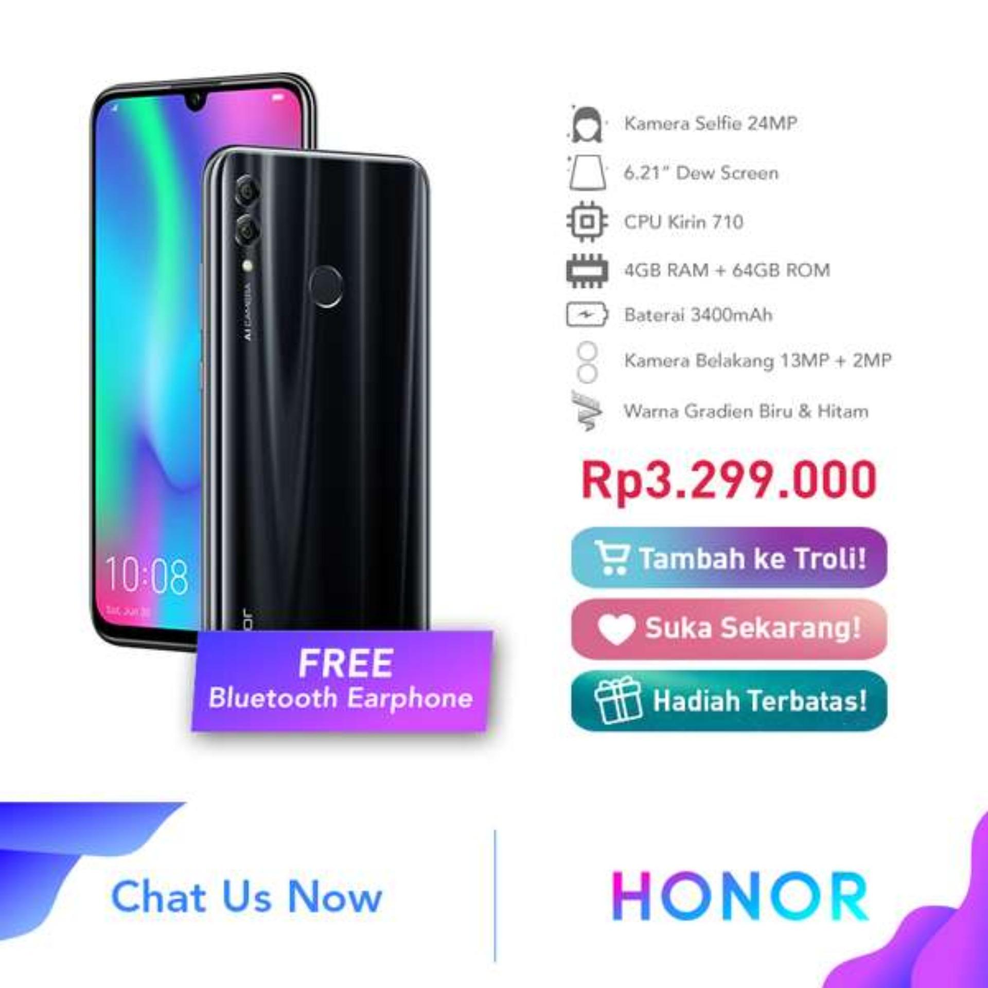 Honor 10 Lite RAM 4GB ROM 64GB Handphone Honor 10 Lite RAM 4GB ROM 64GB Handphone