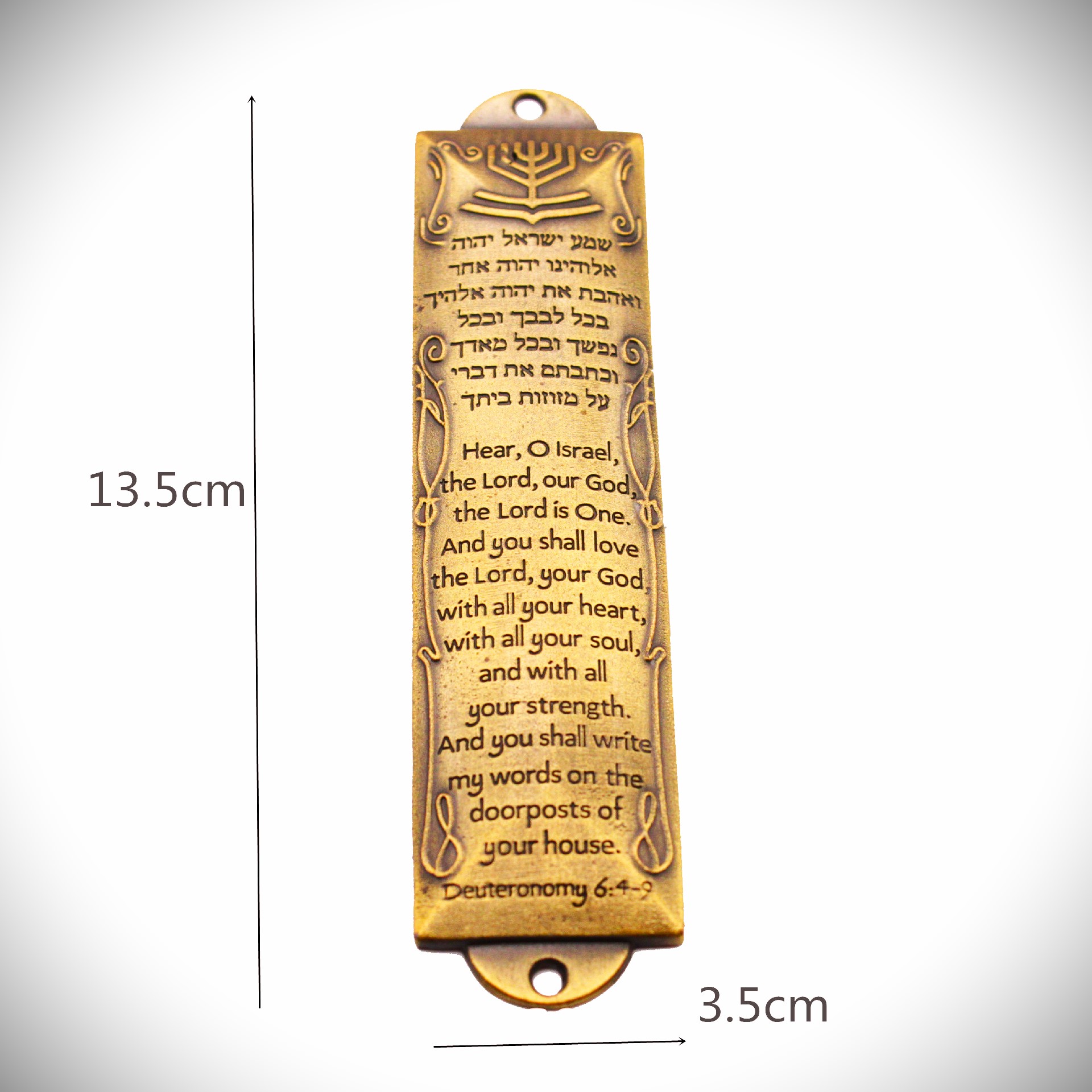 Mezuzah Israel Yahudi Shema Yisrael Kotak Doa Ibrani Perlindungan Rumah