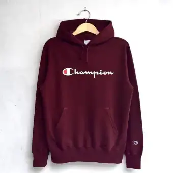 hoodie champion maroon