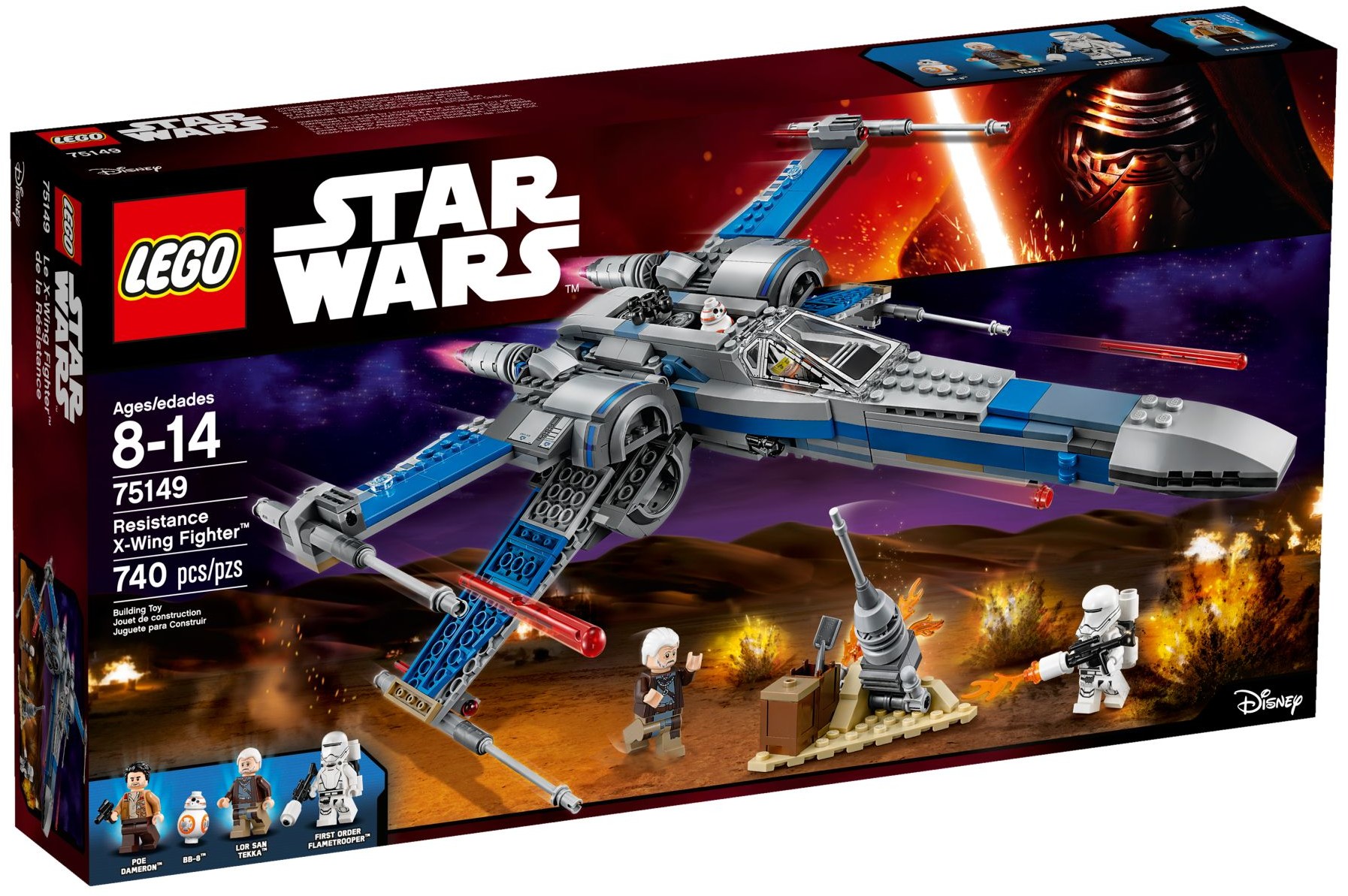 Lego Original Star Wars 75149 Resistance X Wing Fighter Mainan Anak Edukasi Kreatif Pesawat Lego Lazada Indonesia