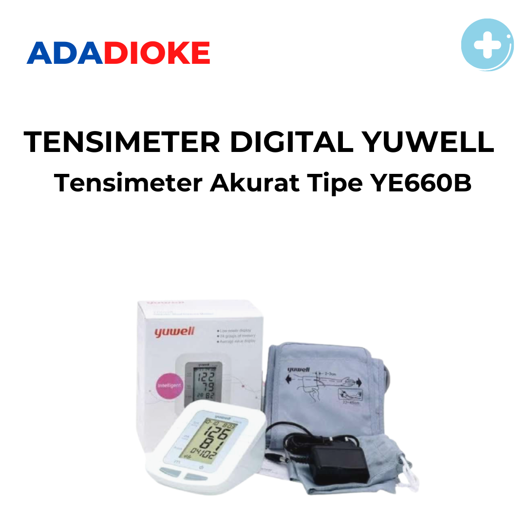 ￼Yuwell YE660B Tensimeter Digital Intellisense Alat Cek Ukur Test Tes Tekanan Darah Tensi Meter YE 660 B