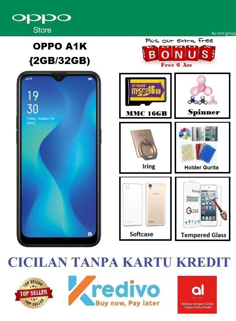 Oppo A1K Ram 2GB/32GB - Cicilan Tanpa Kartu Kredit + Extra Bonus 6 Acc (Pengganti OPPO A3s, COD, Bisa Akulaku / Kredivo )