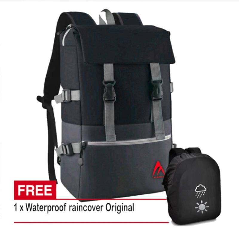 Tas Ransel Pria Metric M0040FS Tas Ransel Outdoor Tas Laptop Tas Sekolah Backpack Size 18 Inch