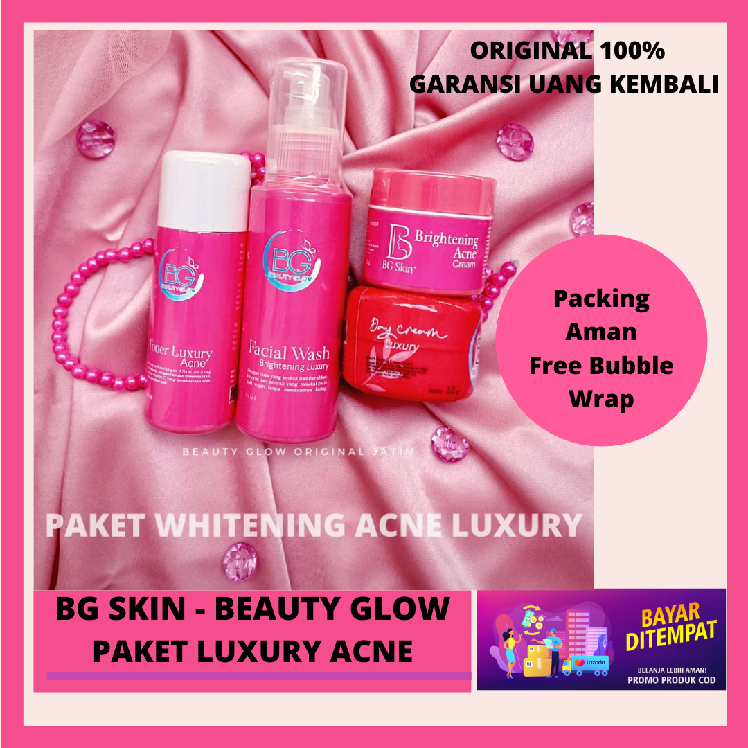 BG COD BEAUTY GLOW SKINCARE BG SKIN BG GLOW Paket LUXURY Acne Paket BG Luxury Acne Niacinamide Untuk Kulit Berminyak Perawatan Kulit Berjerawat Lazada Lazada Indonesia