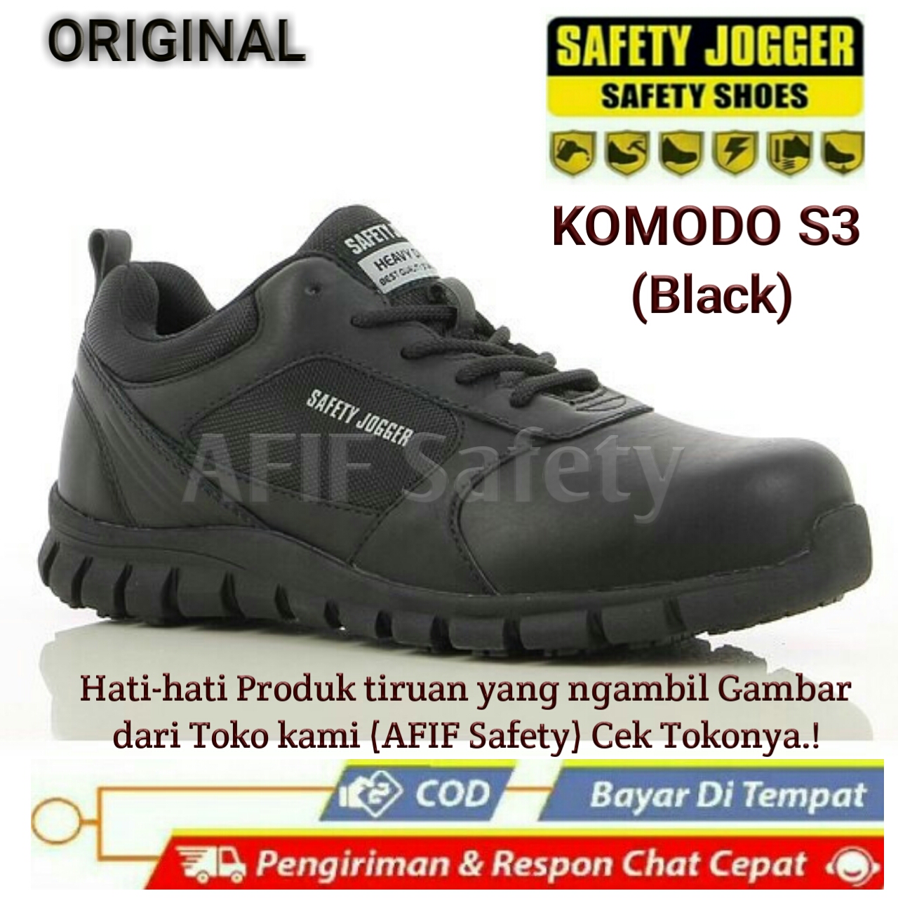Sepatu Safety Jogger Komodo S3 SRC Waterprof Original / Sepatu