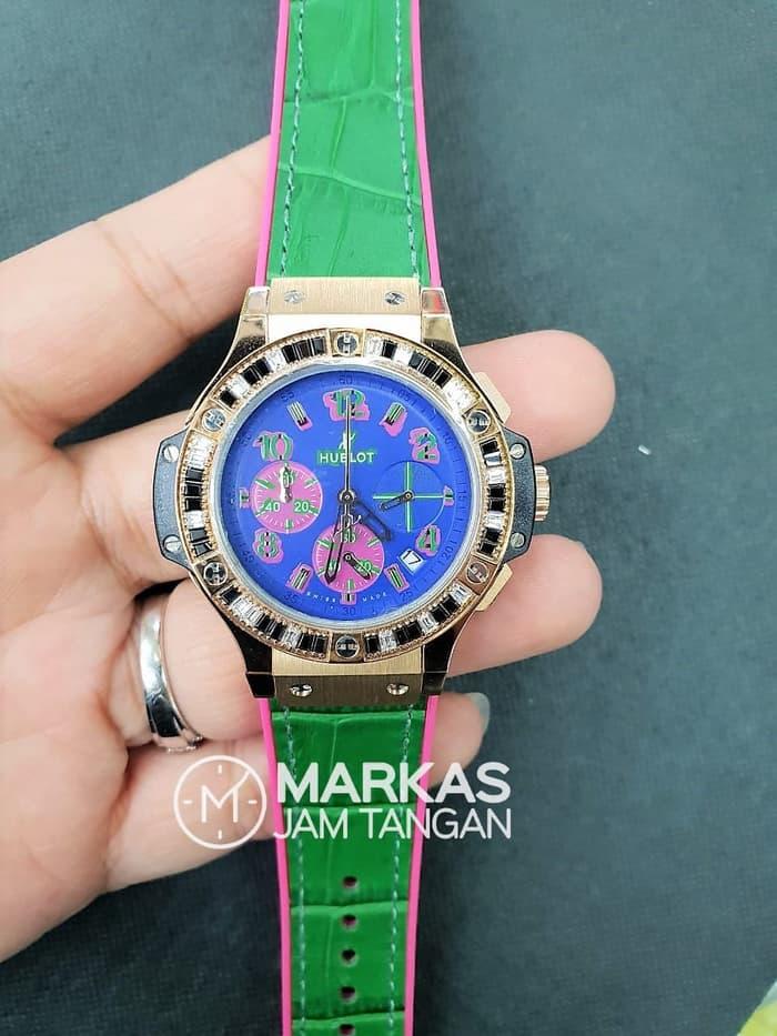 Jam Tangan Wanita HUBLOT Big Bang Pop Art Chronograph Leathers Watch