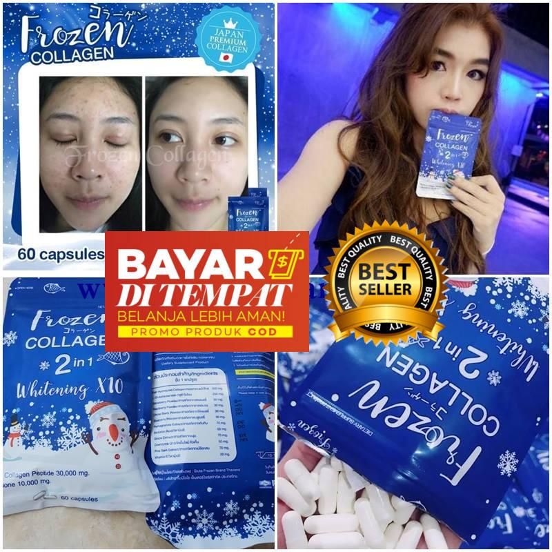 Hasil Permanen Kapsul Pemutih Kulit Frozen Collagen Bpom Original 100 Gluta Frozen Thailand Kapsul Pemutih Kulit Kapsul Perawatan Kulit Tubuh Lazada Indonesia
