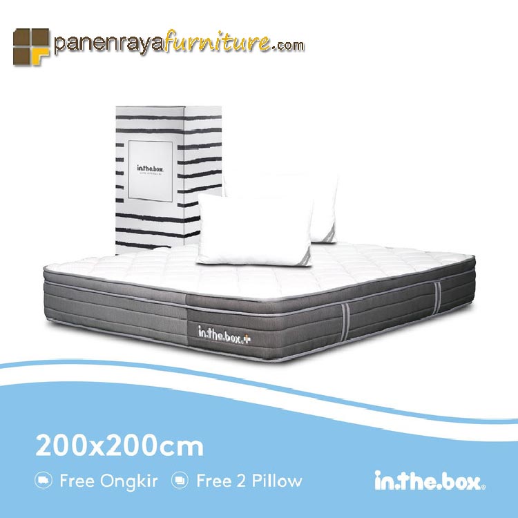 Kasur Spring Bed Inthebox Plus 200x200 Super King Free Pillow Free Ongkir Pulau Jawa Lazada Indonesia
