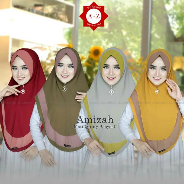 Kerudung / Hijab/Jilbab Instan Model Bergo terbaru termurah dan Terlaris /Hijab Muslim layer oval kombinasi/ Kerudung Wanita / giok_olshop
