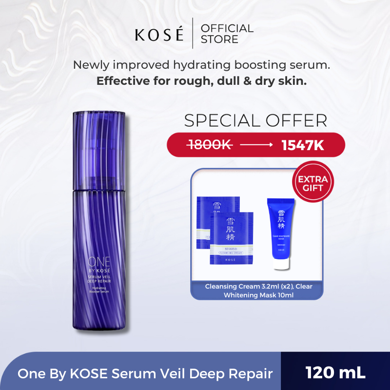 ONE BY KOSÉ SERUM VEIL DEEP REPAIR 120ml One By Kose Serum Veil Deep Repair 120ml Medicated