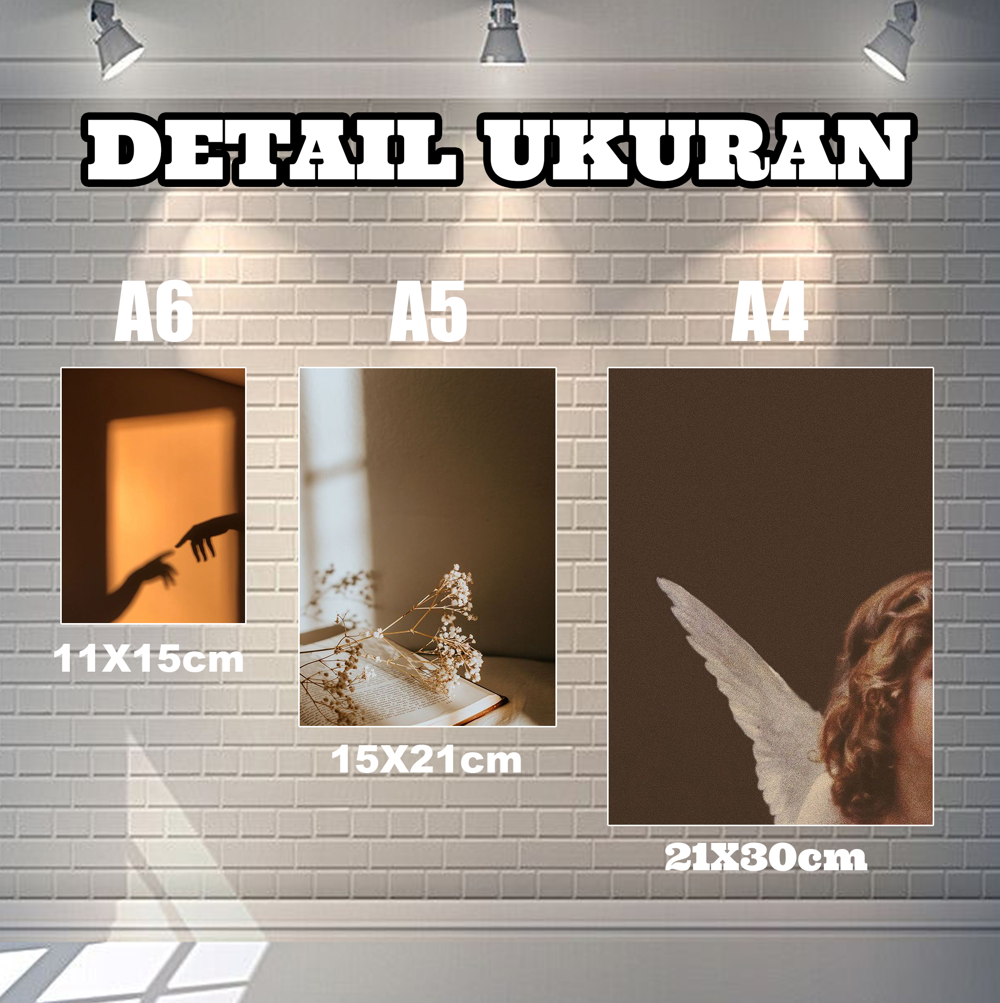 Poster dinding kamar aesthetic hiasan kamar aesthetic ukuran a4 a5 a6