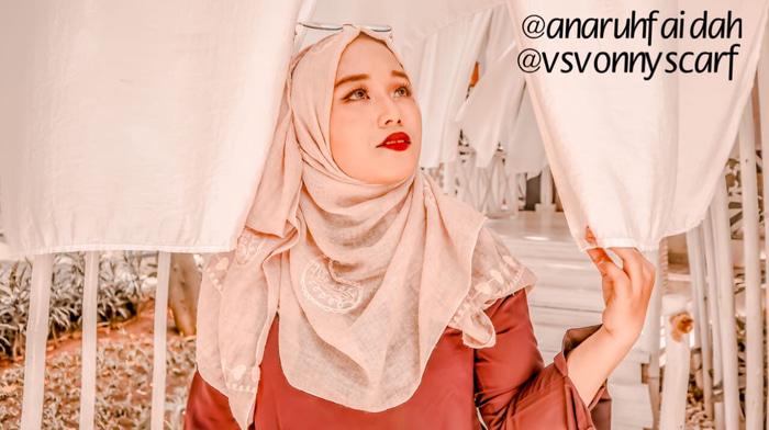 PROMO JILBAB PASHMINA KATUN KEONG BORDIR 70 X 180 VONNYSCARF TERBARU