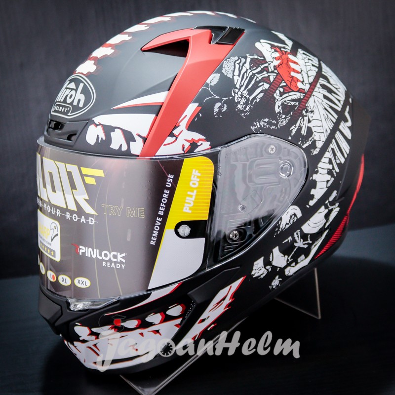 AIROH HELM VALOR RIBS MATT FLAT VISOR Lazada Indonesia