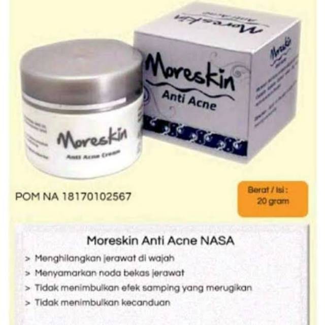 cream moreskin anti acne