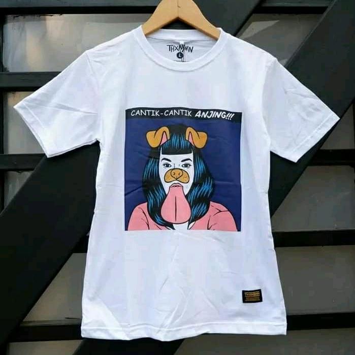 Kaos Hits Cantik Cantik Anjing Membeli Jualan Online T Shirt