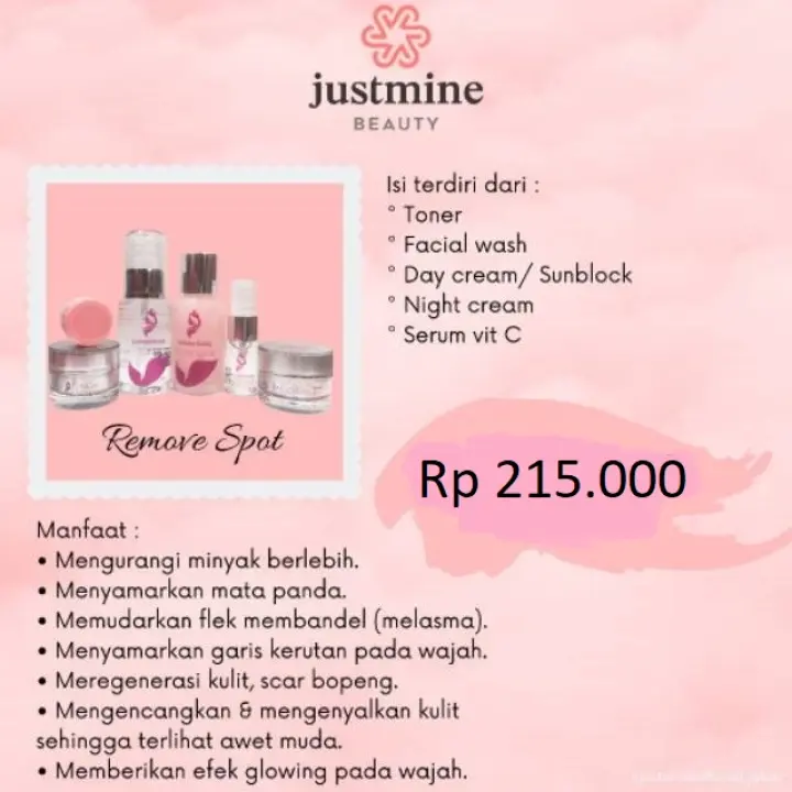 skin care justmine