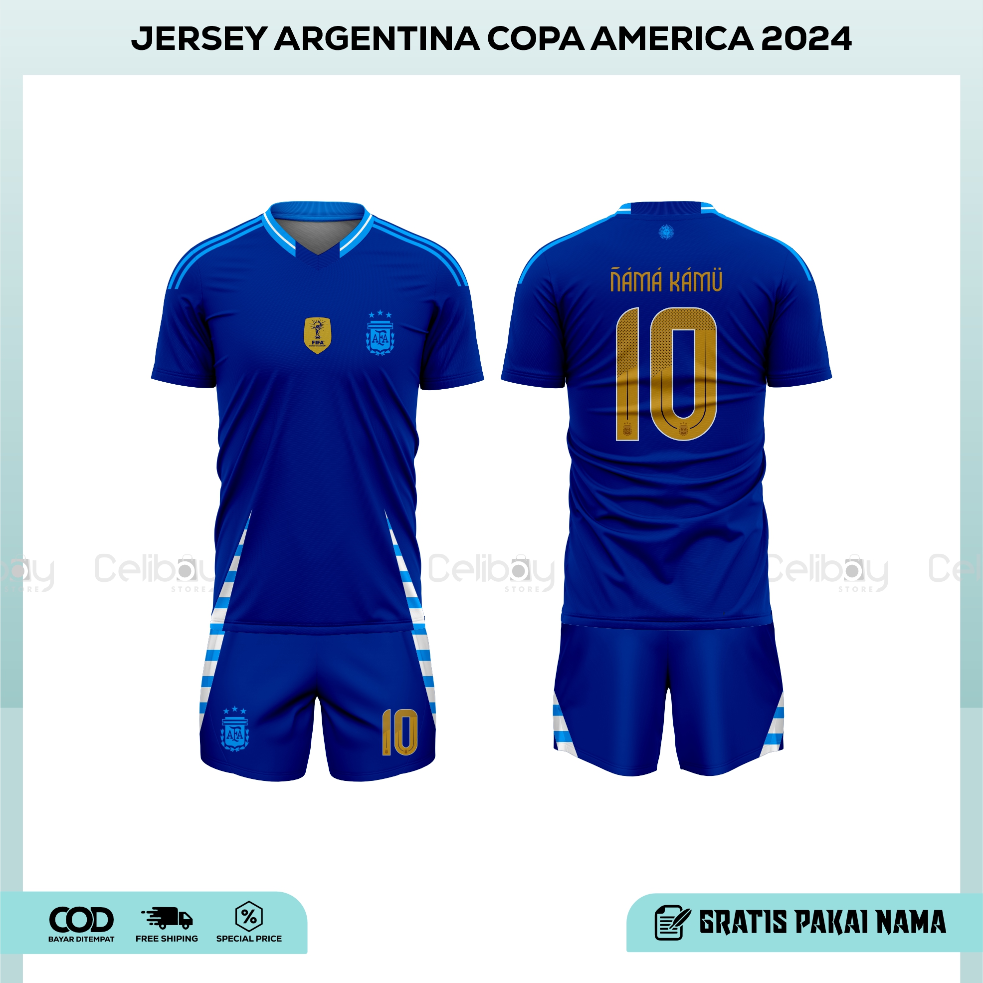 Argentina 2020 Argentina Away Jersey 2019 BAJU JERSEY TIMNAS