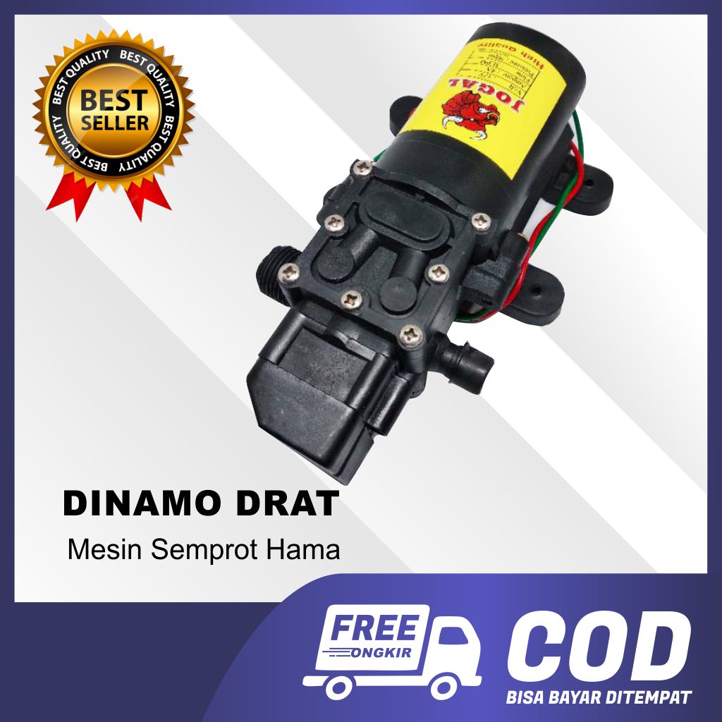 BISA COD Dinamo Pompa Semprot Hama 12 Volt 4 Ampere 4LPM 5LPM 90Psi Drat Colok 2 Fungsi 12V DC