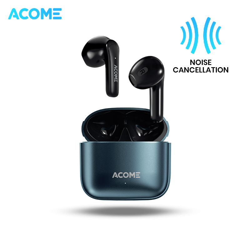 acome headset earphone bluetooth 5.0 tws led