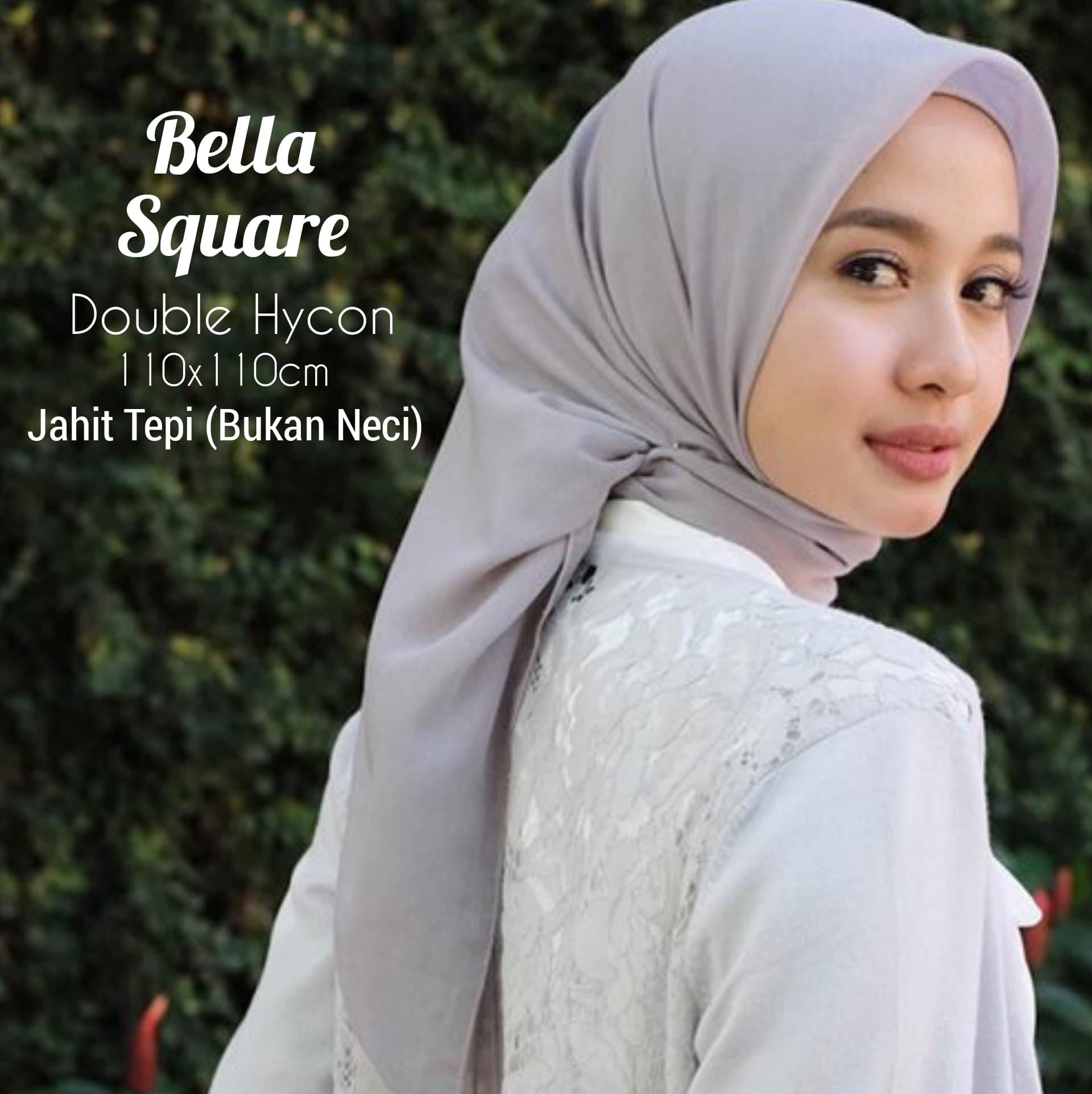PROMO. hijab.jilbab polos segi empat bela square. by ansania warna banyak pilihan