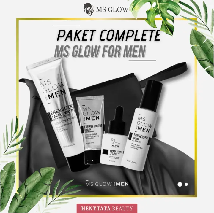 Ms Glow Men Msglow Skincare Pria Paket Lengkap Komplit 4 In 1 Pemutih Perawatan Wajah Pria Laki Laki Lazada Indonesia