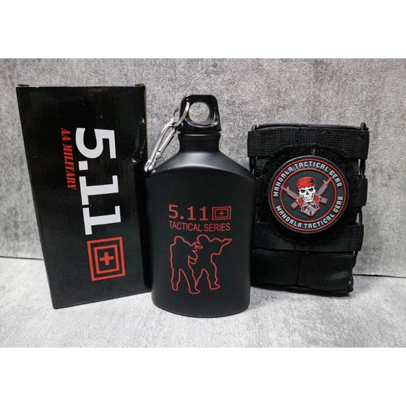 Military Tactical combat drinking flask / botol 511 satu set peples ...