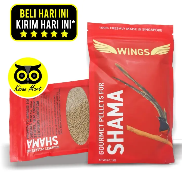 Pakan Import Wings Gourmet Pellet For Shama Makanan Burung Murai