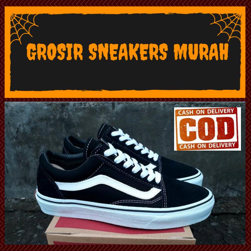 ORIGINAL Vans Oldskool ICC dan DT Wafle grosir_sneakers murah Vans Authentic Sepatu Pria Sepatu Wanita Kanvas+boxs Redy ukuran 35-43 VBW-02