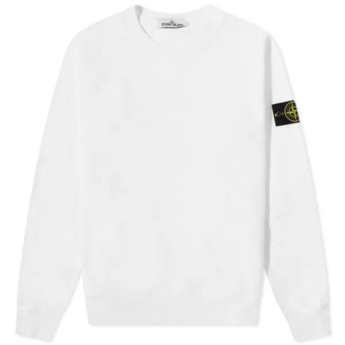 Buy Stone Island Logo Patch Crewneck Sweater 'Off White'