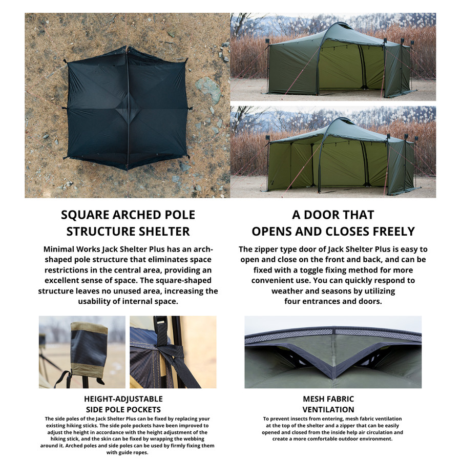 【新品】MINIMAL WORKS  JACK SHELTER PLUS MINIMAL WORKS (ミニマルワークス)JACK SHELTER PLUS INNER TENT