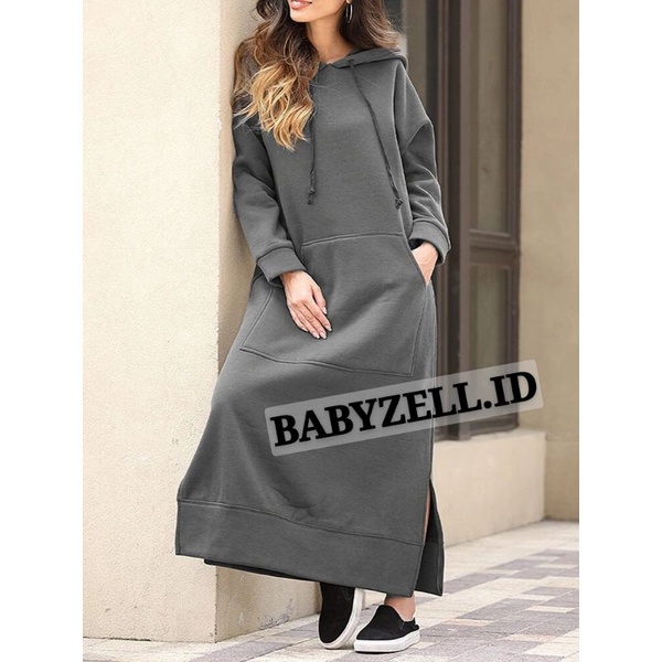 sweat shirt maxi dress