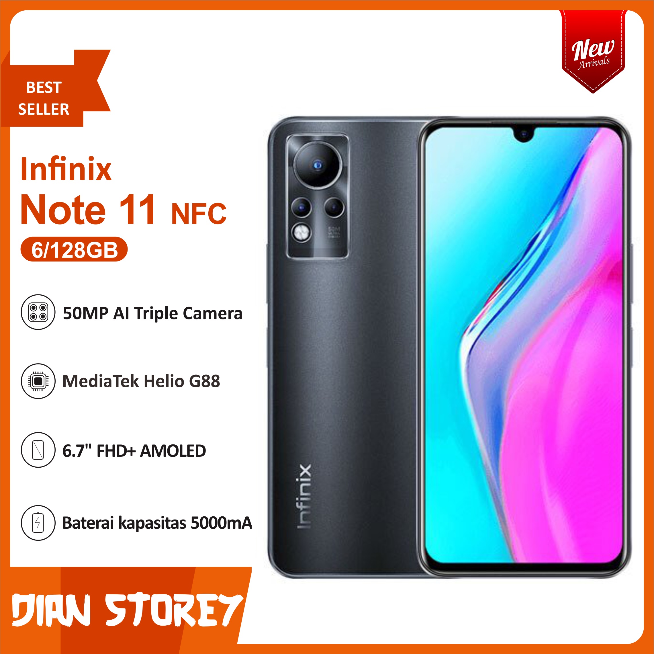 Infinix Note 11 NFC 6/128GB | Lazada Indonesia