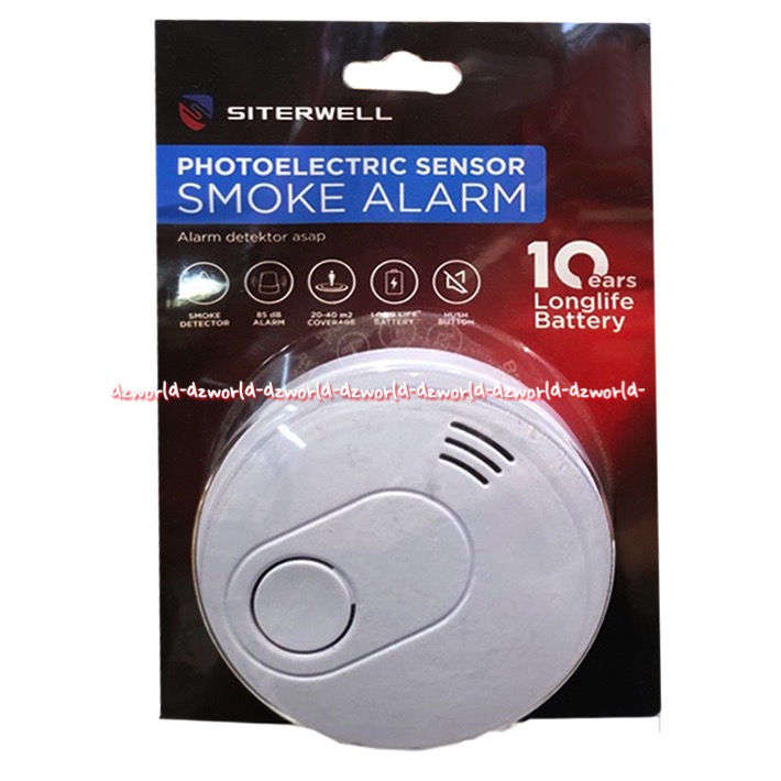 Siterwell Photoelectric Sensor Smoke Alarm Alat Untuk Deteksi Sensor Asap Lazada Indonesia 