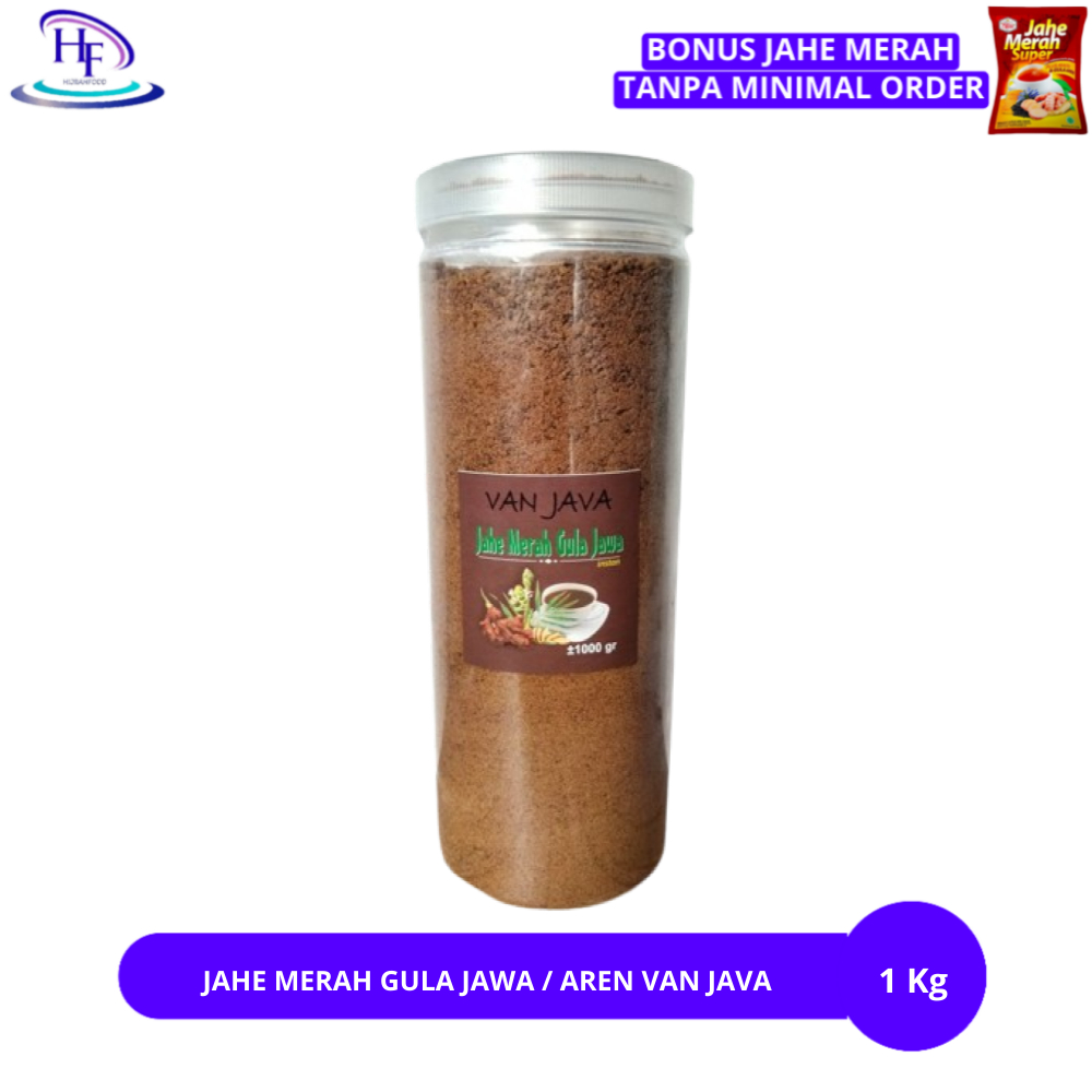 Jahe Merah Gula Jawa Aren Van Java 1kg / Jahe merah gula aren original ...
