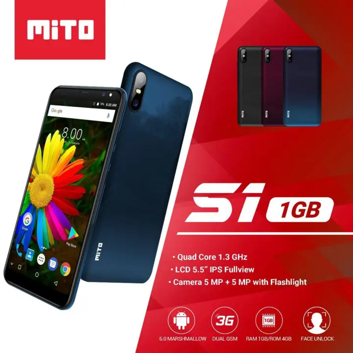 Mito S1 Ram 1gb Rom 4gb Android 5 5 Inch Dual Sim Radio Fm Hp Unik Hp Murah Lazada Indonesia