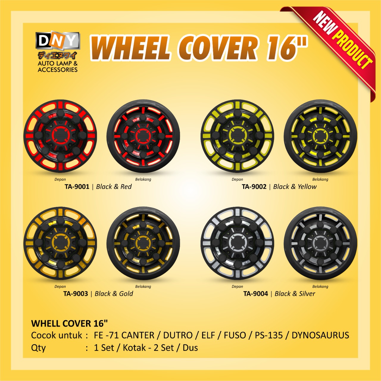 DOP RODA TRUCK CANTER / WHEEL DOP COVER CANTER TRUCK / FE 71 / DUTRO (4