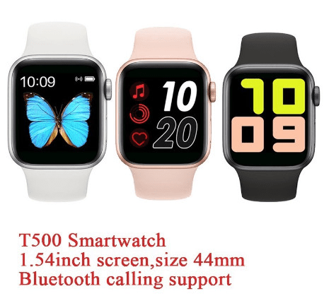 smartwatch t500 bluetooth sport waterproof fitness wrist merah muda ...