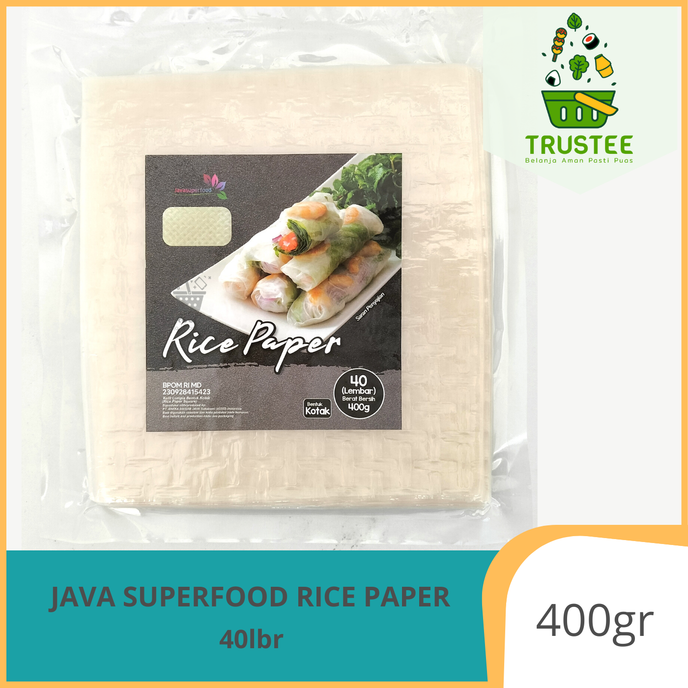 Java Super Food Rice Paper Kotak 40 Lembar Lazada Indonesia